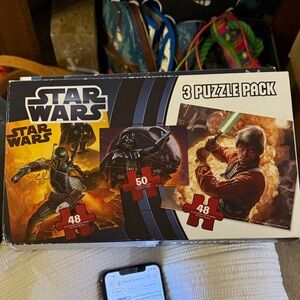 Star Wars 3 Puzzle Pack - Black, Red, Orange